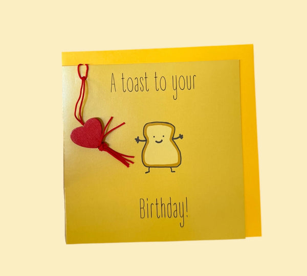 Grußkarte: Ein Toast auf deinen Geburtstag