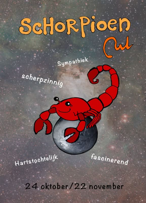 Skorpion-Postkarte