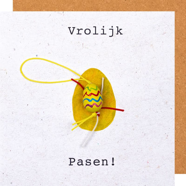 Grußkarte Frohe Ostern Ei