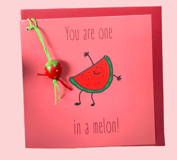 Grußkarte Melone