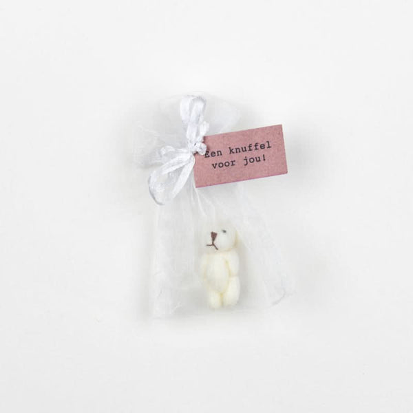 Bär in der Tasche Umarmung für dich weiß