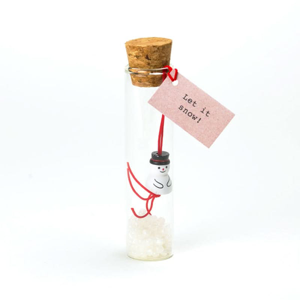 Glücksflasche Let It Snow 11cm