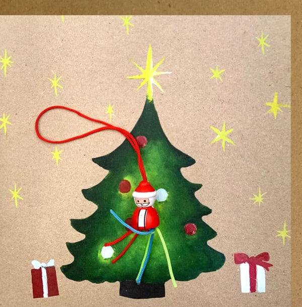 Grußkarte Kraft Weihnachtsbaum