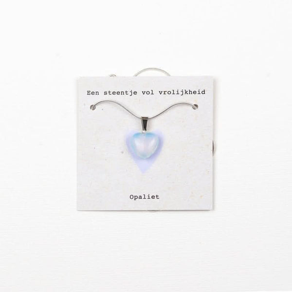 Halskette mit einem Stein voller Freude - Opalit