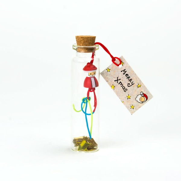 Glücksflasche Merry Xmas Santa