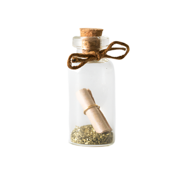 Wensflesje mini goud