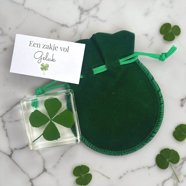 Beutel voller Glücksklee