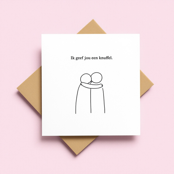 Grußkarte: Ich umarme dich