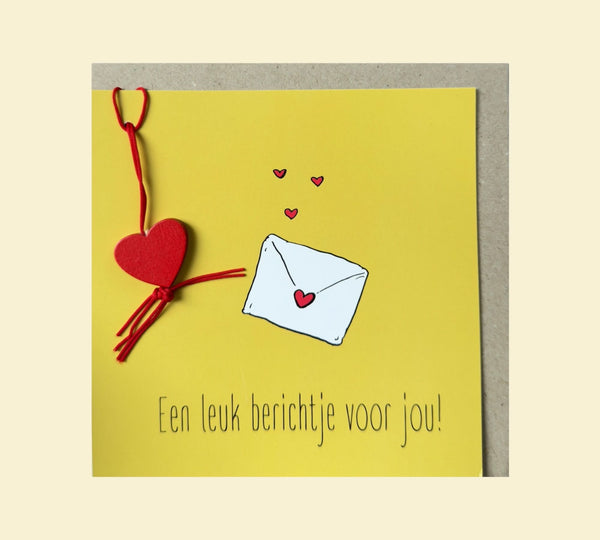 Grußkarte mit netter Botschaft