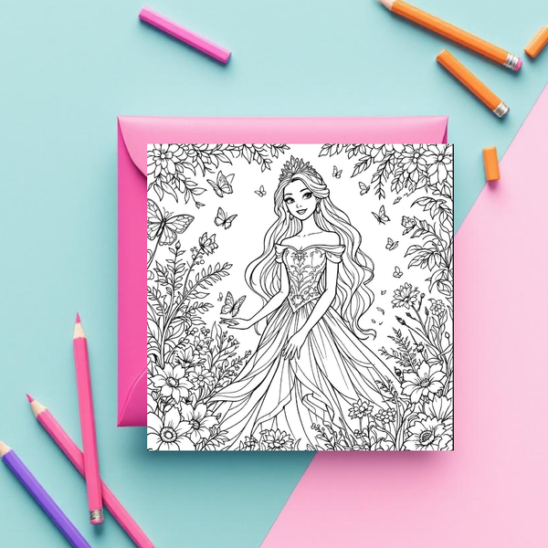 Ausmalbild Prinzessin