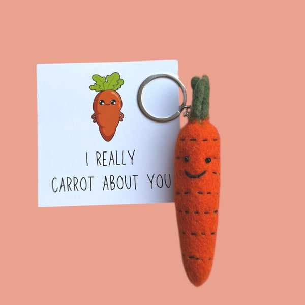 Karotten-Schlüsselanhänger