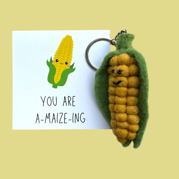 Schlüsselanhänger aus Mais