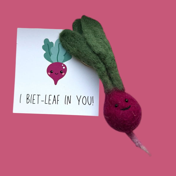 Rote-Bete-Schlüsselanhänger