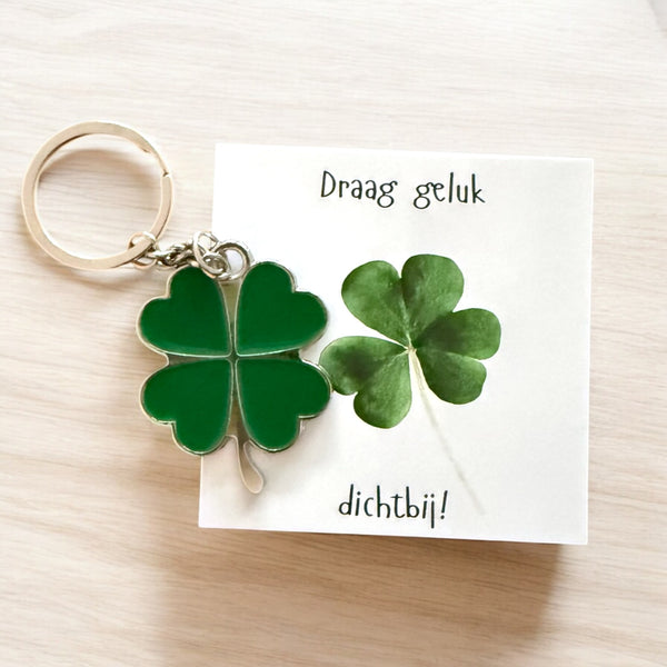 Glücksklee-Schlüsselanhänger