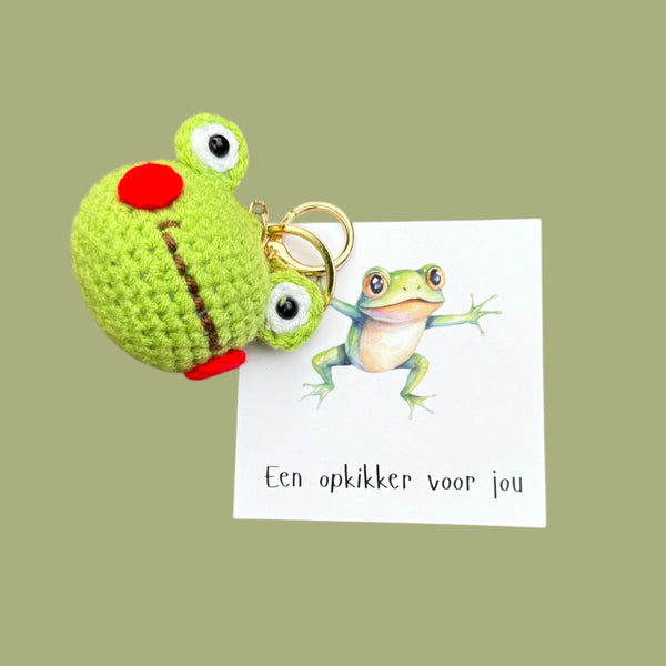 Gehäkelter Schlüsselanhänger als Muntermacher