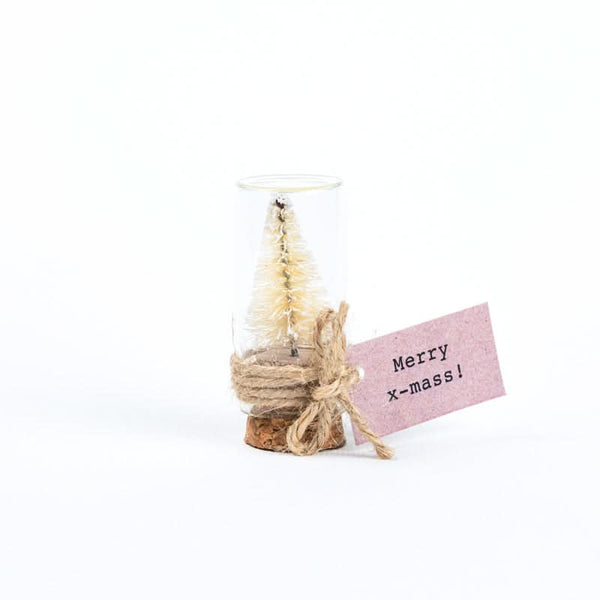 Weihnachtsbaumflasche weiß