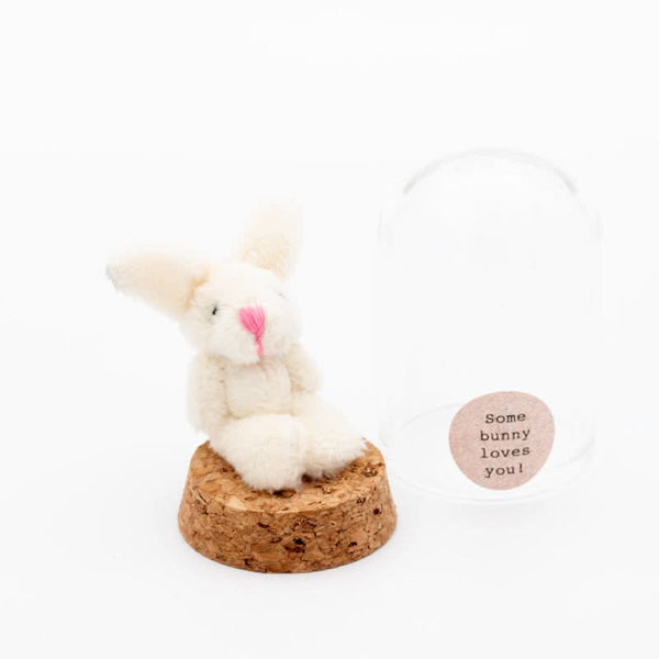 Kaninchen in der Glaskuppel, irgendein Hase liebt dich