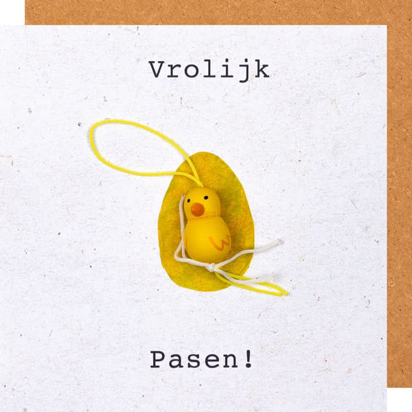 Grußkarte Frohe Ostern Küken