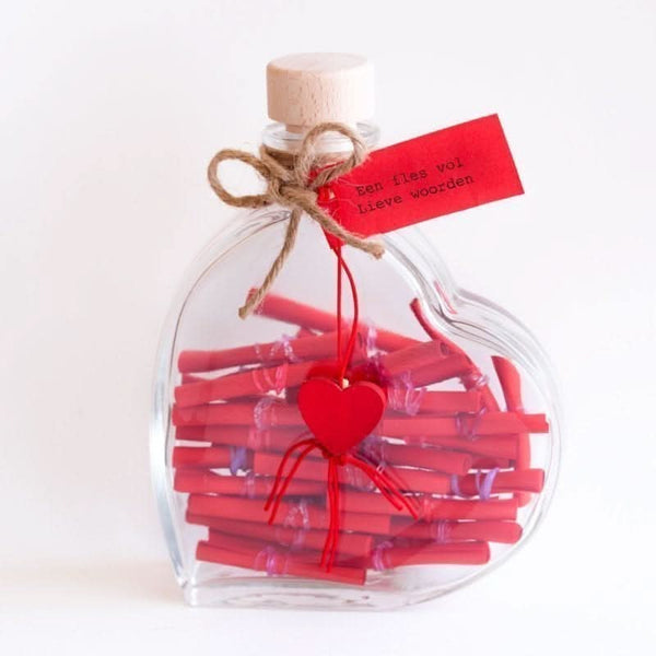 Eine Flasche voller süßer Worte