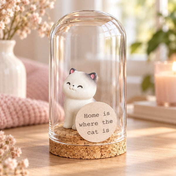 Home is where the cat is – lachende kat