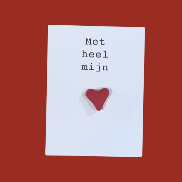 Cadeau kaartje met heel mijn hart