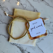 Hematiet Goud Armband – Jij Bent Goud Waard