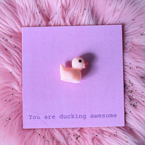 Cadeau kaartje ducking awesome