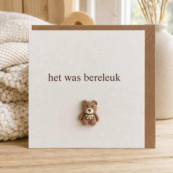 Wenskaart het was bereleuk