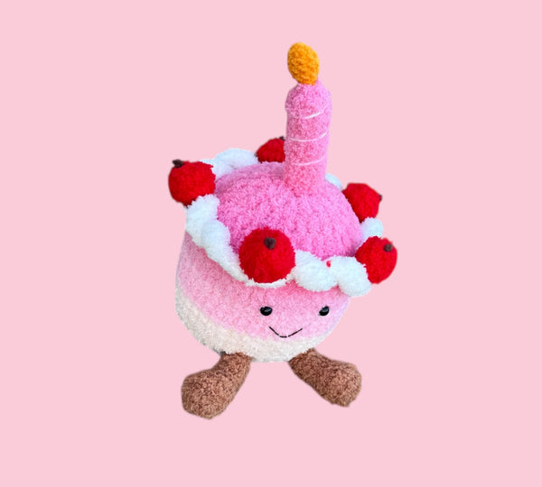 Gehäkelte Geburtstagstorte