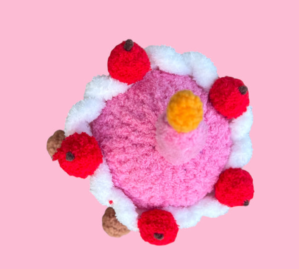 Gehäkelte Geburtstagstorte