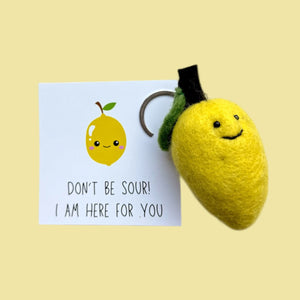 Zitronen-Schlüsselanhänger