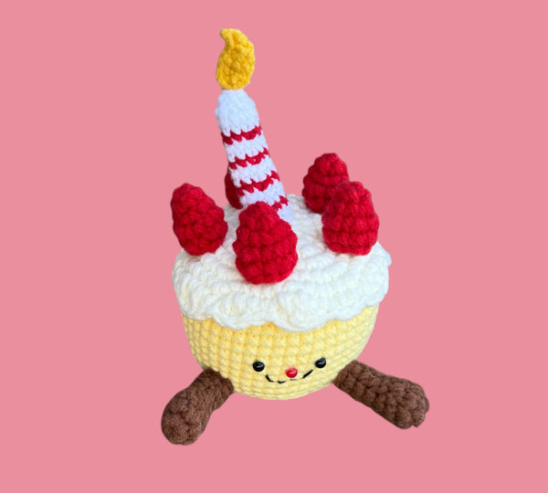 Gehäkelte Geburtstagstorte