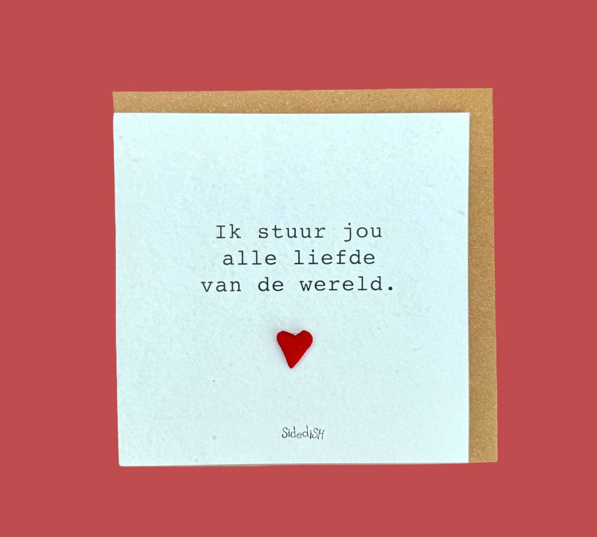 Grußkarte mit Herzmotiv – die ganze Liebe der Welt