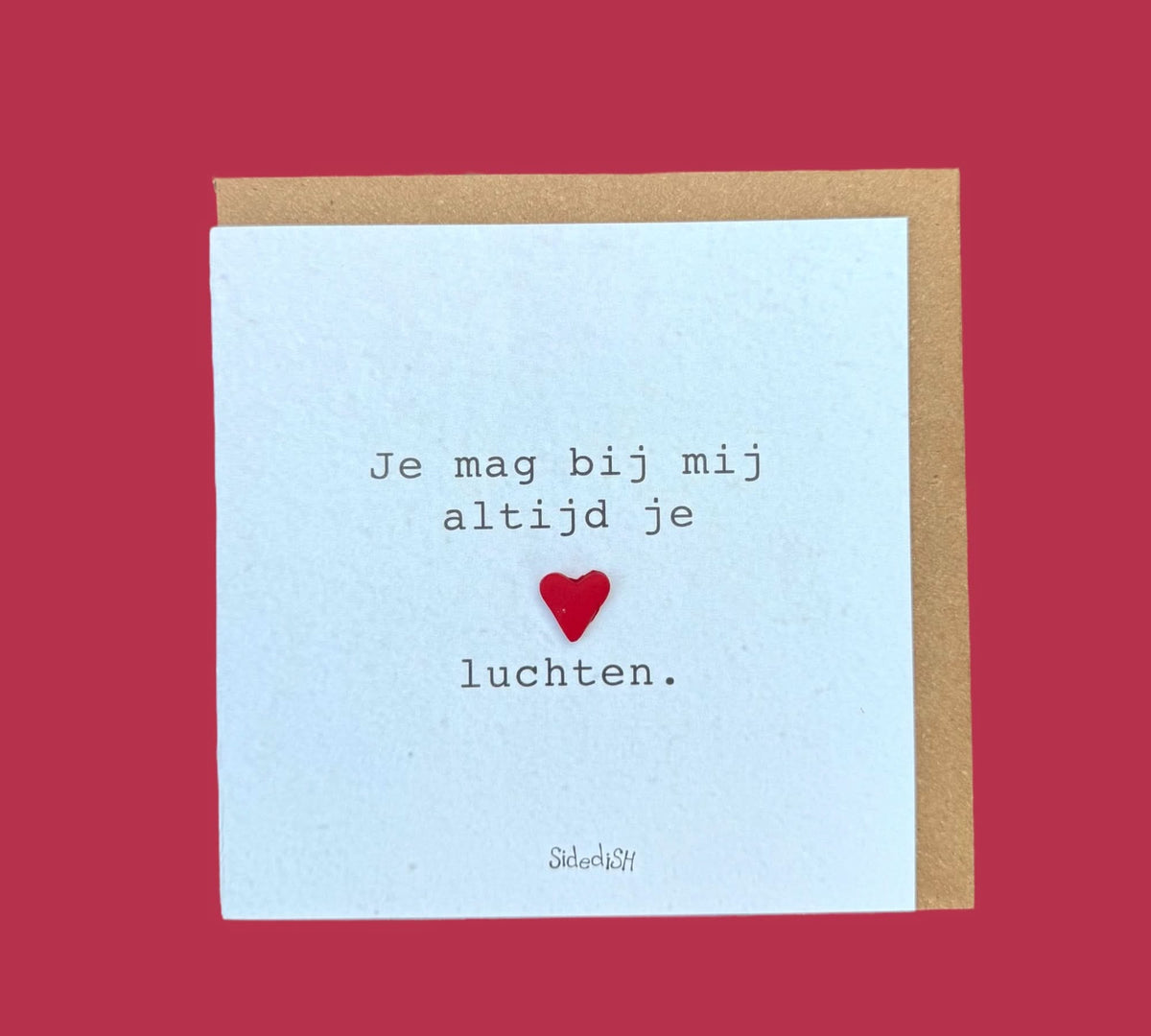 Grußkarte Herz-Luft