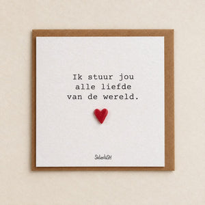 Sidedish kaart K14 alle liefde van de wereld met kraftenvelop