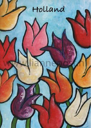 Tulpenpostkarte