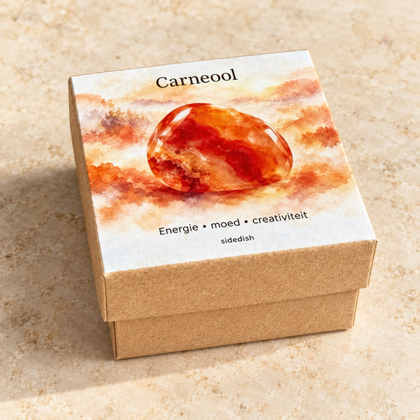 Carneool cadeaudoosje gesloten