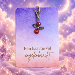 Engelenkaartje Een kaartje vol engelenkracht – Rood
