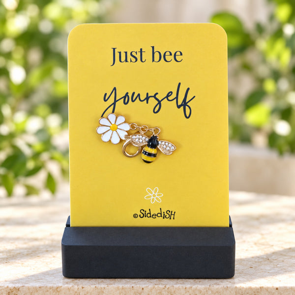 Kaartje op houdertje bee yourself