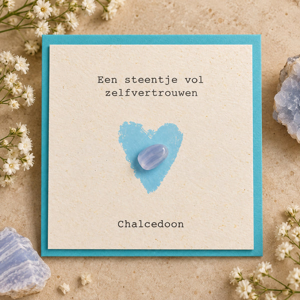 Een steentje vol zelfvertrouwen – Chalcedoon
