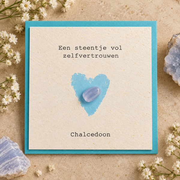 Een steentje vol zelfvertrouwen – Chalcedoon