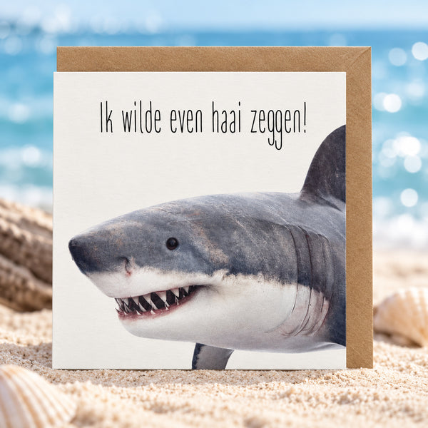 Ik wilde even haai zeggen!