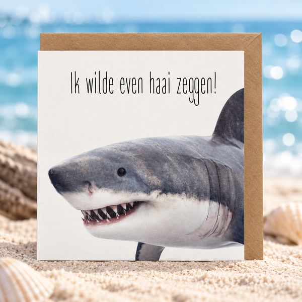 Ik wilde even haai zeggen!