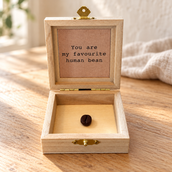 Houten cadeaukistje – You are my favourite human bean