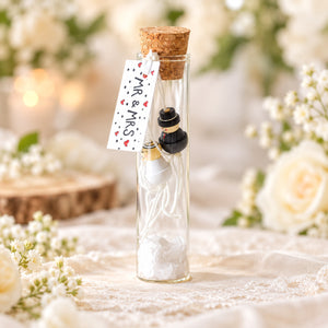 Huwelijkscadeau in een flesje – Mr & Mrs