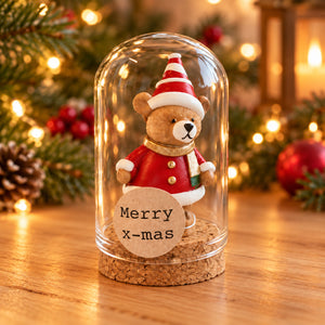 Kerstbeer in stolp – Merry x-mas