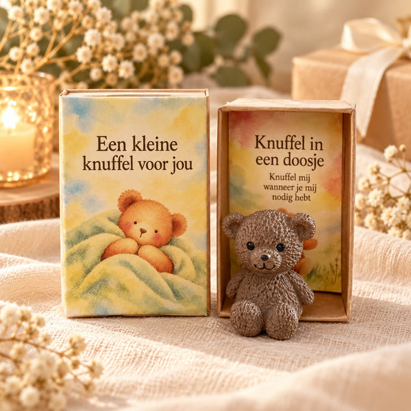 Een kleine knuffel voor jou – kijkdoosje met beertje