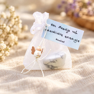 Steentje vol creatieve energie – in cadeauzakje