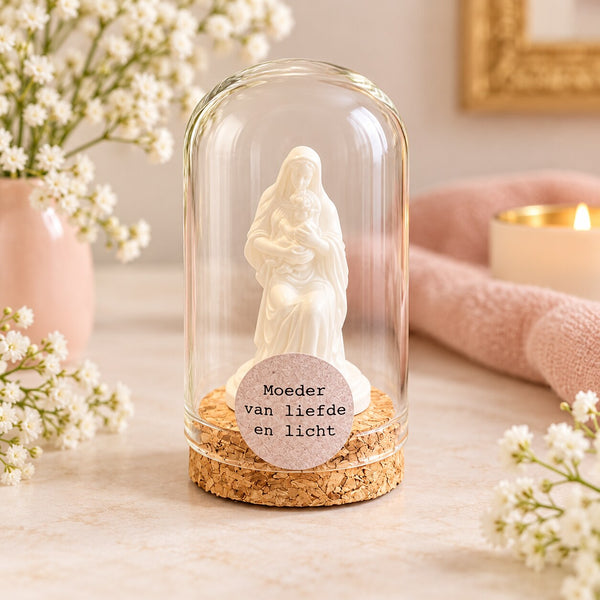 Moeder van liefde en licht – ronde stolp 4 x 5 cm