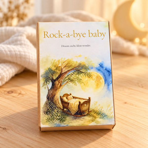 Muziekdoosje Rock-a-bye baby met geïllustreerd deksel
